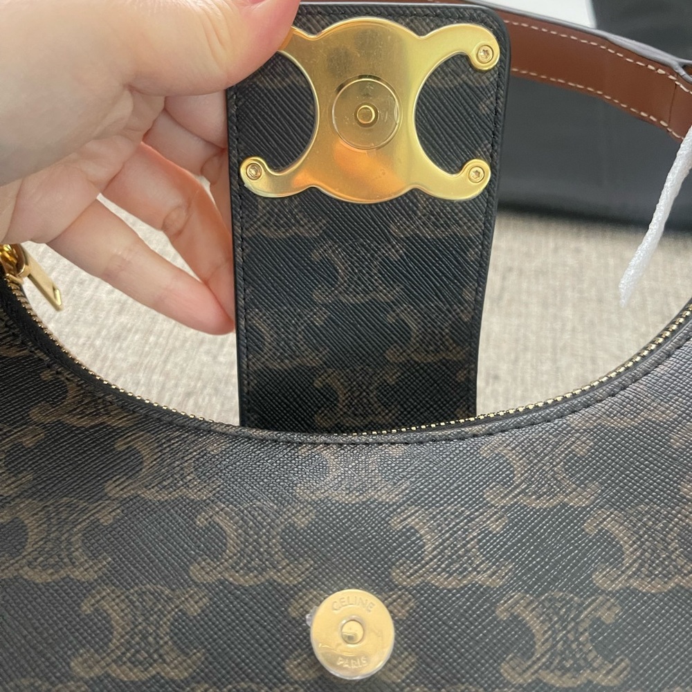 Celine Ava triomphe canvas bag - Picture 9 of 11
